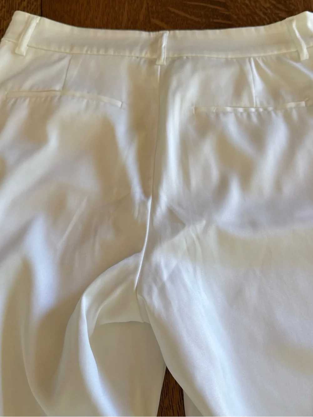 Boston Proper Cream Satin-Look trousers - Picture 14 of 16